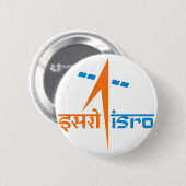 De Indian Space Research Organization - ISRO Ronde Button 5,7 Cm (Voorkant /achterkant)