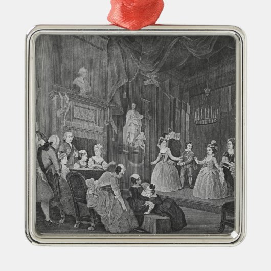 De Indiase keizer, gegraveerd door Robert Dodd Metalen Ornament (Voorkant)