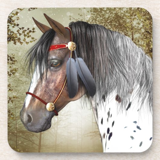 De Indiase Pony Bier Onderzetter (Voorkant)