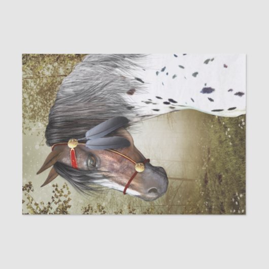 De Indiase Pony Tissuepapier (Voorkant)