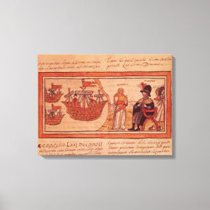 De Indiase prinses Malinche of Dona Marina Canvas Afdruk