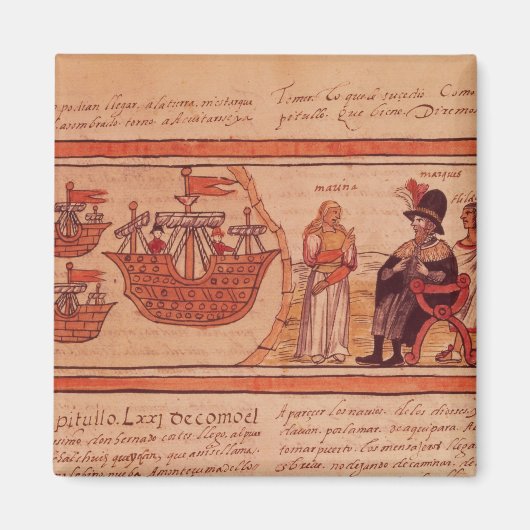 De Indiase prinses Malinche of Dona Marina Magneet (Voorkant)