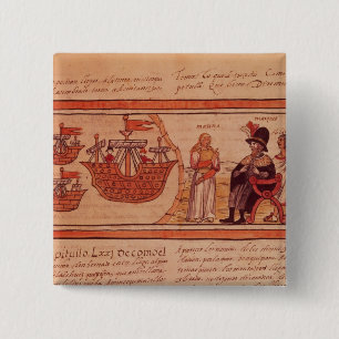 De Indiase prinses Malinche of Dona Marina Vierkante Button 5,1 Cm
