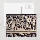 De indiening van een barbaars bij een Roman Briefkaart (Voorkant / Achterkant)