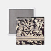 De indiening van een barbaars bij een Roman Magneet (Voorkant / Achterkant)