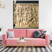 De indiening van een barbaars bij een Romeinse str Canvas Afdruk (Insitu (Woonkamer))