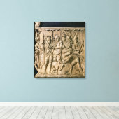 De indiening van een barbaars bij een Romeinse str Canvas Afdruk (Insitu (Houten vloer))