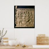 De indiening van een barbaars bij een Romeinse str Poster (Keuken)