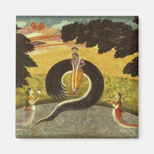 De indiening van Kaliya, Basohli, Pahari Magneet