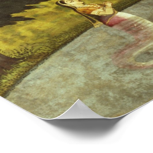 De indiening van Kaliya, Basohli, Pahari Poster (Hoek)