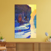 De Indiër in zijn eenzaamheid NC Wyeth 1907 Canvas Afdruk (Insitu (Woonkamer))