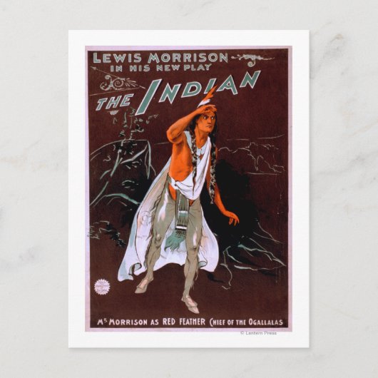 "De Indiër" - Rode Veer, chef van de Briefkaart (Voorkant)