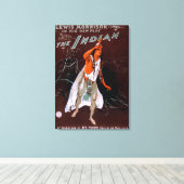 "De Indiër" - Rode Veer, chef van de Canvas Afdruk (Insitu (Houten vloer))