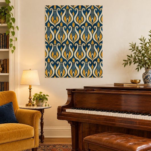 De Indigo Lier Kunstprint Poster