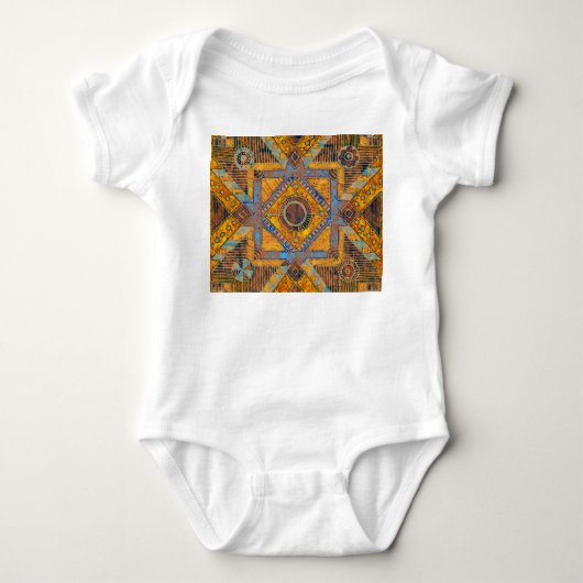 De Indische bloemige Paisley: etnisch medaillon. Romper (Voorkant)