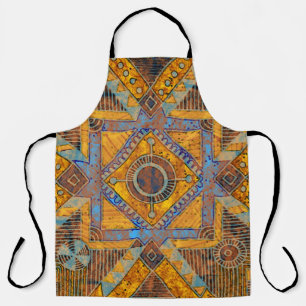 De Indische bloemige Paisley: etnisch medaillon. Schort