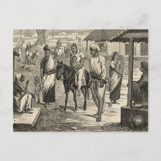 De Indische Hongersnood Briefkaart (Voorkant)