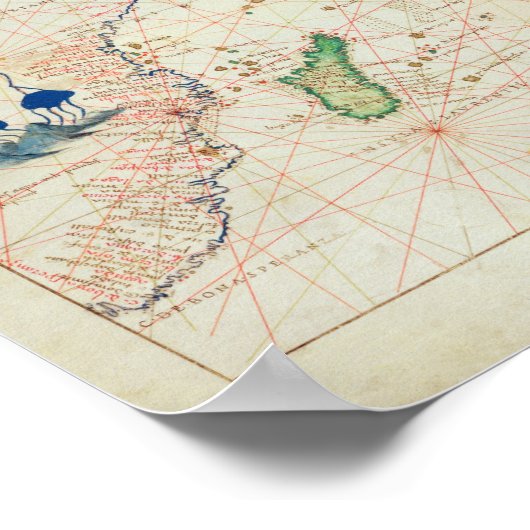 De Indische Oceaan Poster (Hoek)