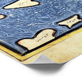 De Indische Oceaan, van een atlas Poster (Hoek)