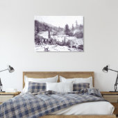 De Indische Oorlog, Deadwood City Canvas Afdruk (Insitu (Slaapkamer))