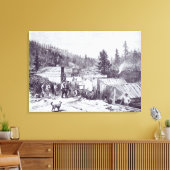 De Indische Oorlog, Deadwood City Canvas Afdruk (Insitu (Woonkamer))
