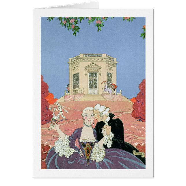 De indolenten, illustratie voor "Fetes Galantes" (Voorkant)