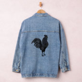 De Indonesische Ayam Cemani (zwarte haan zwart CH Denim Jacket (Hangar)