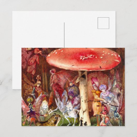 De indringer John Anster Fitzgerald Feestdagenkaart (Voorkant / Achterkant)