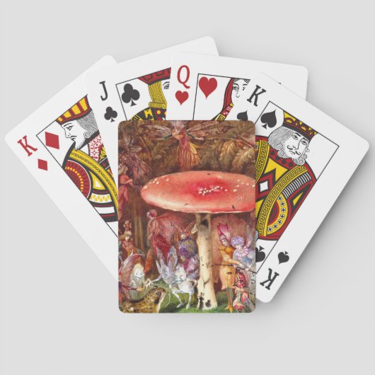 De indringer John Anster Fitzgerald Pokerkaarten (Achterkant)