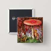 De indringer John Anster Fitzgerald Vierkante Button 5,1 Cm (Voorkant /achterkant)
