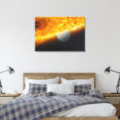 De indruk van een kunstenaar canvas afdruk (Insitu (Slaapkamer))