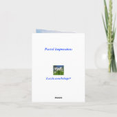 De Indrukken van de pastelkleur danken u Bedankkaart (Achterkant)