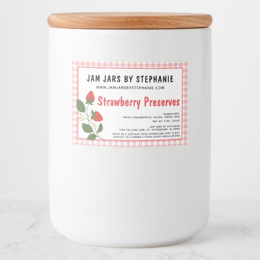 De industrie van de katoen vereiste de materiaalre voedselcontainer etiket (Voorkant)