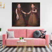 De Infantas Isabella Clara Eugenia Canvas Afdruk (Insitu (Woonkamer))