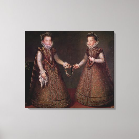 De Infantas Isabella Clara Eugenia Canvas Afdruk (Voorkant)