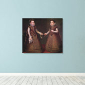 De Infantas Isabella Clara Eugenia Canvas Afdruk (Insitu (Houten vloer))