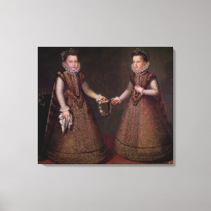 De Infantas Isabella Clara Eugenia Canvas Afdruk