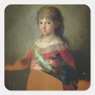 De Infante Don Francisco de Paula Antonio, 1800 ( Vierkante Sticker