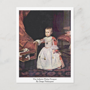 De Infante Philip Prosper van Diego Velazquez Briefkaart