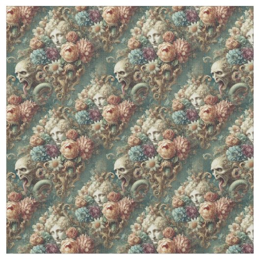 De Infernal Motorcade - Gothic Dense Tegel Stof (Close Up)