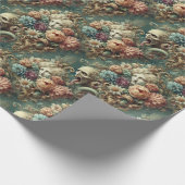 De Infernal Motorcade - Gothic Floral Design Cadeaupapier (Hoek)