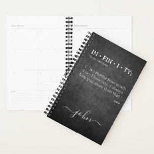 De INFINITEIT VAN DE Naam van de douane houdt u me Planner
