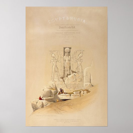 De ingang aan de Grote Tempel van Boven Poster (Voorkant)