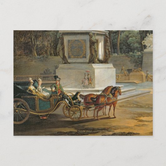 De ingang aan de Tuileries Briefkaart (Voorkant)