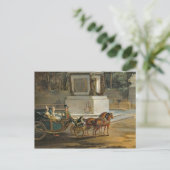 De ingang aan de Tuileries Briefkaart (Staand voorkant)