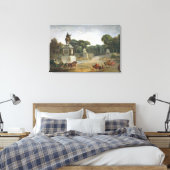 De ingang aan de Tuileries van de Plaats Canvas Afdruk (Insitu (Slaapkamer))