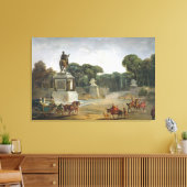 De ingang aan de Tuileries van de Plaats Canvas Afdruk (Insitu (Woonkamer))