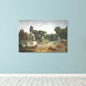 De ingang aan de Tuileries van de Plaats Canvas Afdruk (Insitu (Houten vloer))