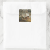 De ingang aan de Tuileries Vierkante Sticker (Tas)