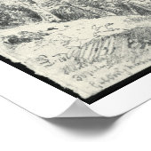 De ingang in Gillingham, Dorset (potlood) Poster (Hoek)